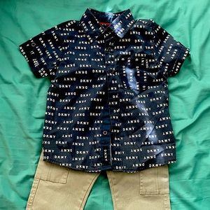 DKNY Shirt and Pant Set